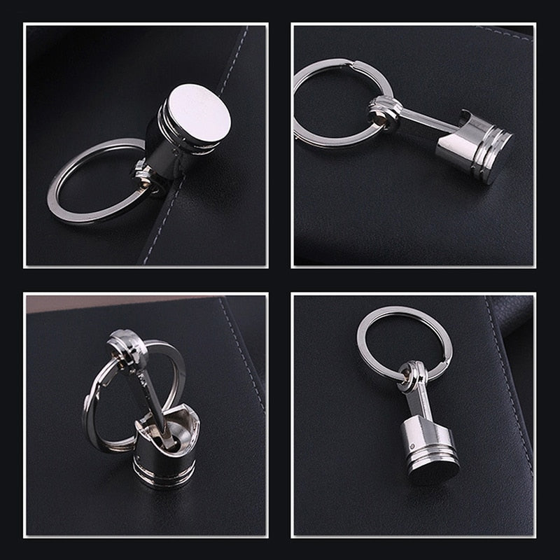 Metal Piston Keychain